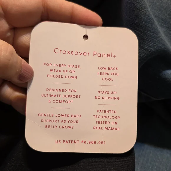 Isabel Maternity Crossover Panel Jeggings Medium Wash Size 12 - Picture 12 of 14